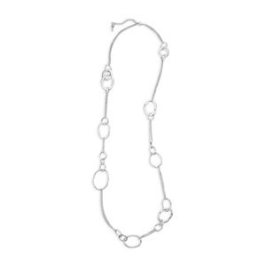 Long Organic Link + Chain Necklace